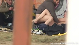 Real-Life European Homeless Threesome Engages In Outdoor Sexual Activity