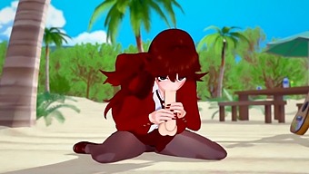 Hot Anime Babe Gives Fnf Blowjob